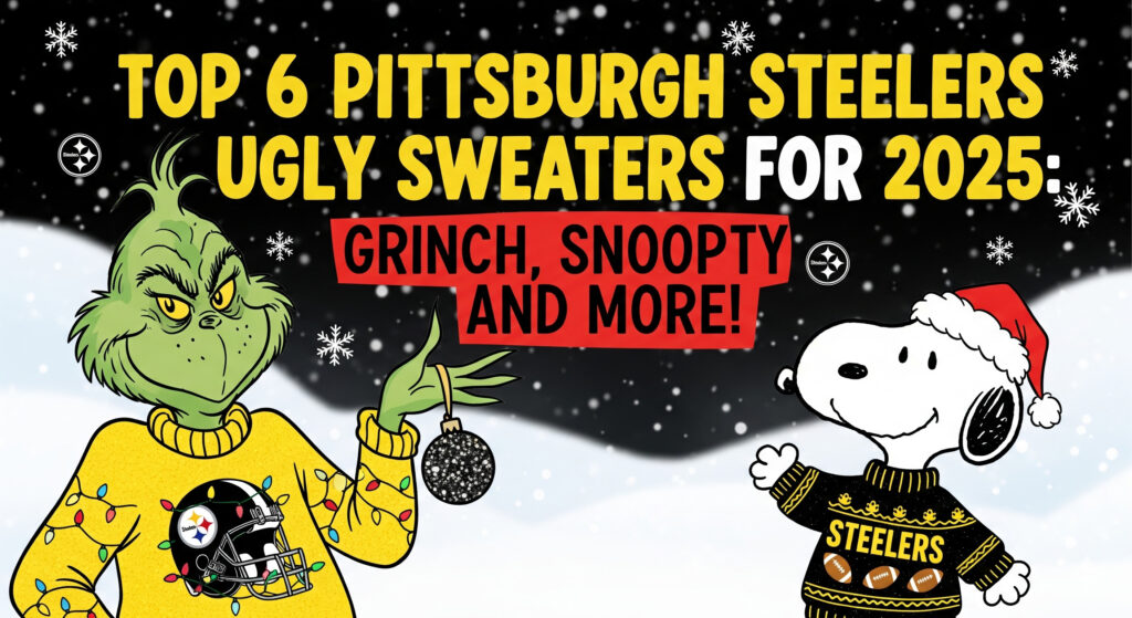 Top 6 Pittsburgh Steelers Ugly Sweaters for 2025 Grinch, Snoopy, and More!