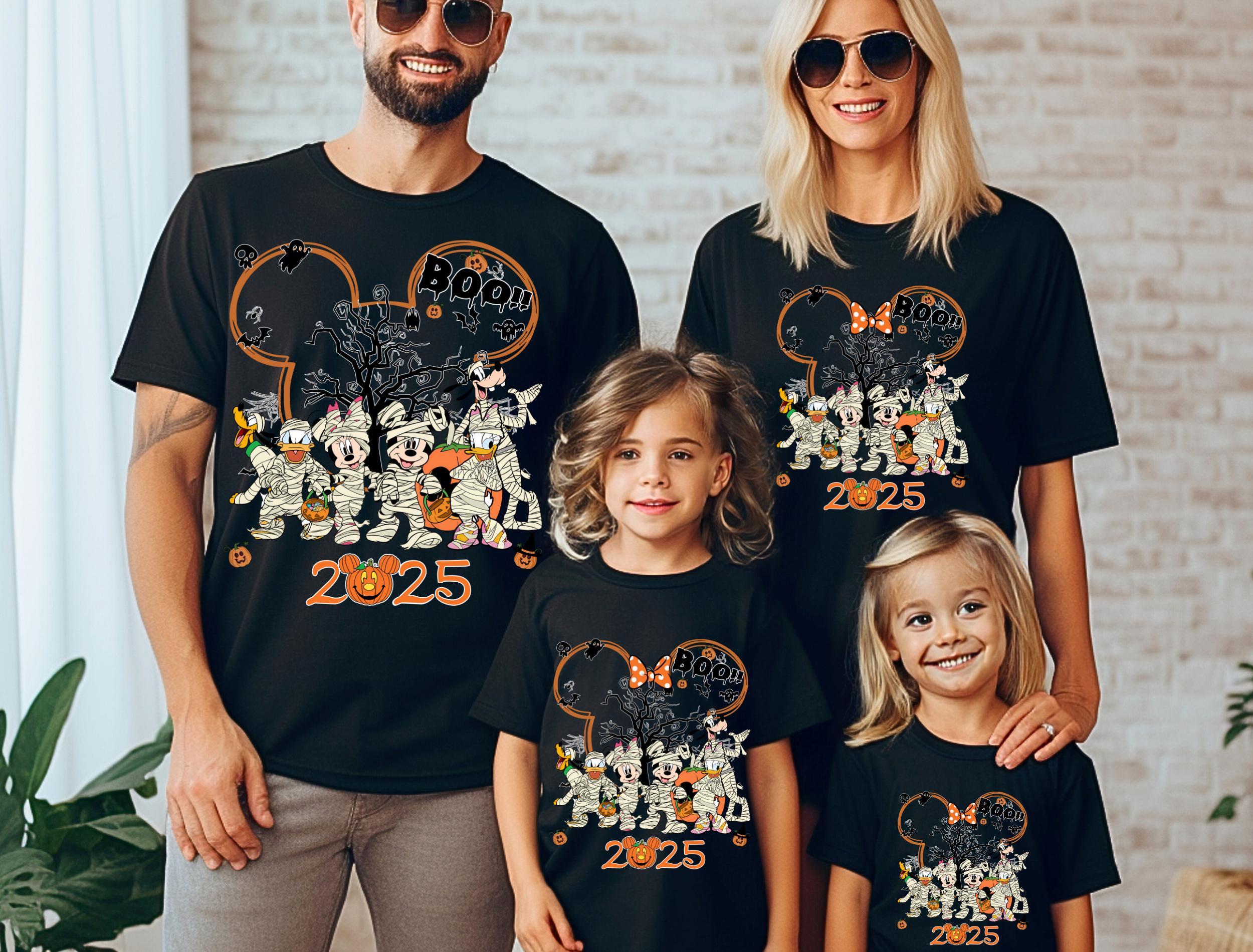Custom Mickey and Friends Halloween Shirt, Custom Family Matching Disney Shirts, Disney World Halloween Family, Disneyland Halloween Tee - Etsy