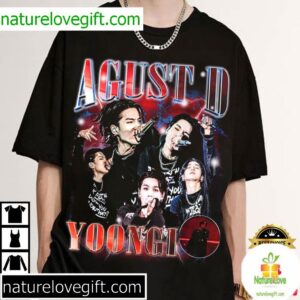 Agust D D-Day Tour Vintage T-Shirt Min Yoongi Merch