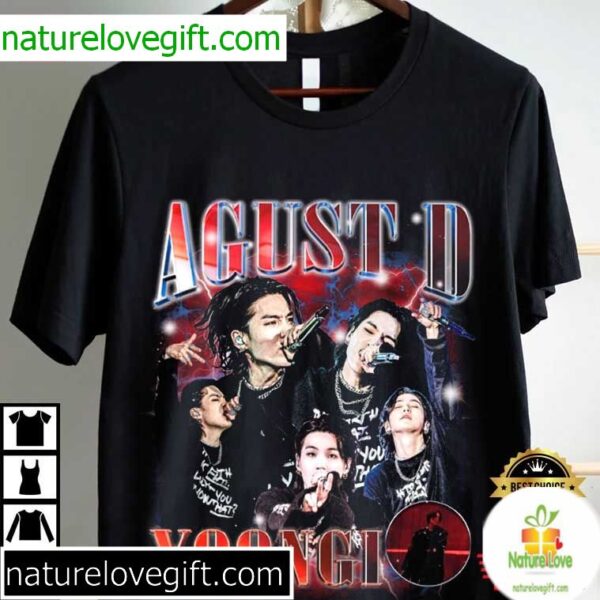 Agust D D-Day Tour Vintage T-Shirt Min Yoongi Merch