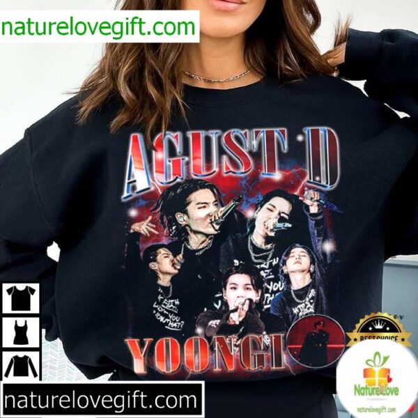 Agust D D-Day Tour Vintage T-Shirt Min Yoongi Merch