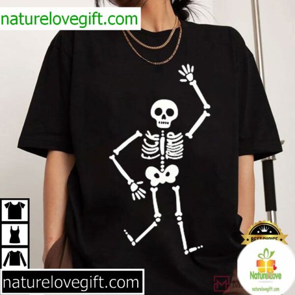 Anti Trump Halloween Skeleton T-Shirt Spooky Season Tee