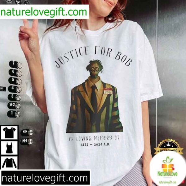 Beetlejuice Halloween T-Shirt Justice For Bob In Loving Memory