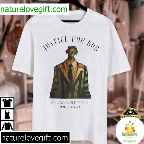 Beetlejuice Halloween T-Shirt Justice For Bob In Loving Memory