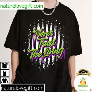 Beetlejuice Never Trust The Living Halloween T Shirt (2)