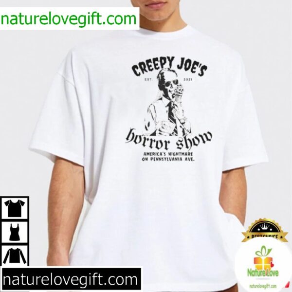 Biden Halloween T-Shirt Creepy Joe Horror Show Design