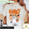 Bluey Ghost Halloween T-Shirt Cute Booey Tee