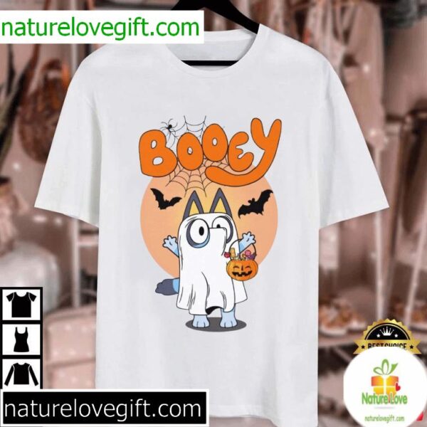 Bluey Ghost Halloween T-Shirt Cute Booey Tee