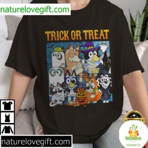 Bluey Halloween T-Shirt for Kids Spooky Fun Tee