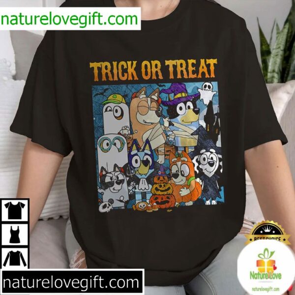 Bluey Halloween T-Shirt for Kids Spooky Fun Tee
