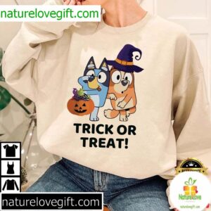 Bluey Funny Trick Or Treat Halloween T Shirt 2