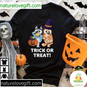 Bluey Funny Trick Or Treat Halloween T Shirt 3