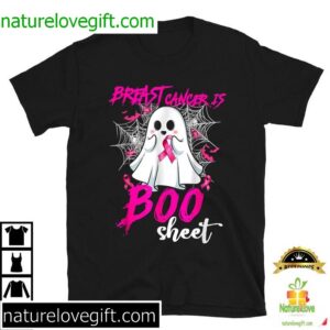Breast Cancer Is Boo Sheet Halloween T Shirt 2
