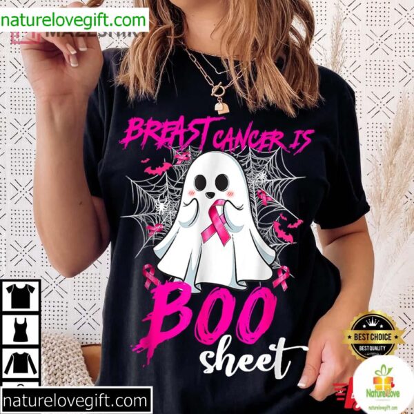 Breast Cancer Awareness Halloween Boo Sheet T-Shirt