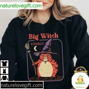 Big Witch Energy Cat Lover Gift T Shirt (2)