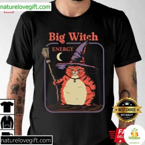 Big Witch Energy Cat Lover Gift T Shirt (4)
