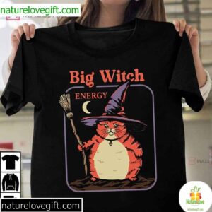 Big Witch Energy Cat Lover Gift T Shirt (3)