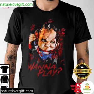 Halloween Horror Nights 2023 Chucky Wanna Play T Shirt 4