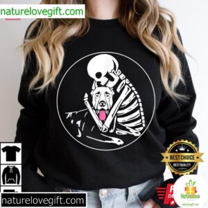 Dog Mom Skeleton Lazy Halloween Doberman T Shirt 2