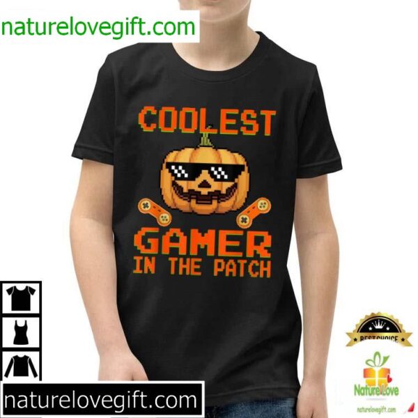 Gamer Pumpkin T-Shirt Halloween Coolest In The Patch