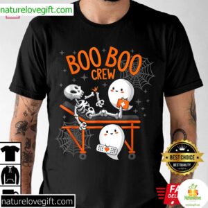 Boo Boo Crew Ghost Doctor Paramedic EMT Nurse Halloween T Shirt 3