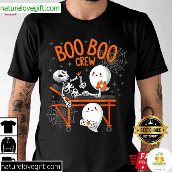 Ghost Doctor EMT Nurse Halloween T-Shirt Boo Boo Crew Paramedic