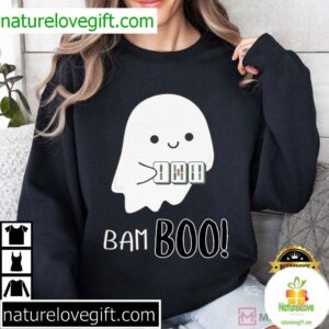 Bam Boo Cute Ghost Halloween Mahjong T Shirt (1)