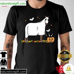 Ghost Horse Cowboy Halloween T-Shirt Costume