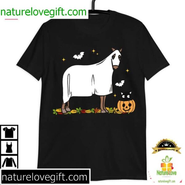 Ghost Horse Cowboy Halloween T-Shirt Costume