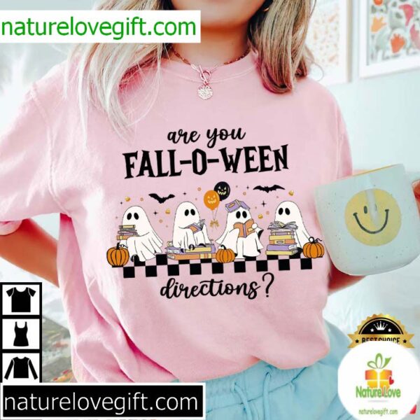 Ghost Teacher Halloween Funny T-Shirt Fall O Ween Directions