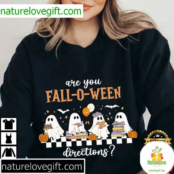 Ghost Teacher Halloween Funny T-Shirt Fall O Ween Directions
