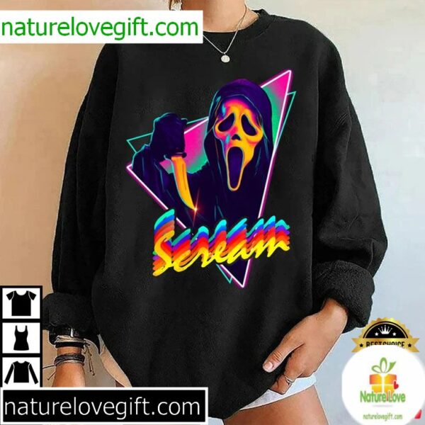 Ghostface Scream Halloween T-Shirt Best Horror Movie Tee