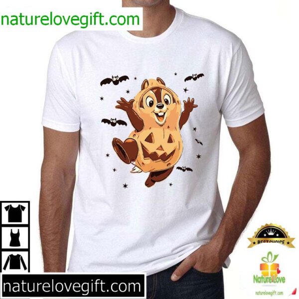 Halloween Chip and Dale T-Shirt Disney Cartoon Tee