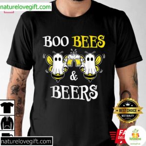 Boo Bees Beers Couples Halloween T Shirt 2