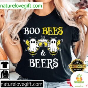 Boo Bees Beers Couples Halloween T Shirt 3