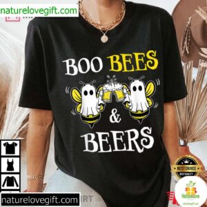 Boo Bees Beers Couples Halloween T Shirt 4