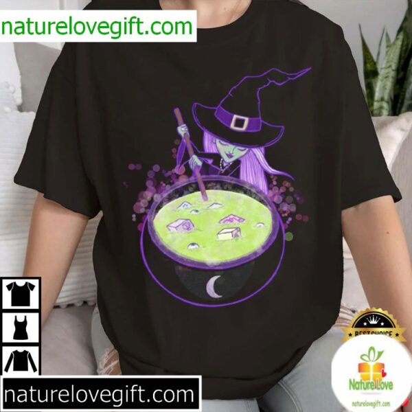 Halloween Fizzy Witch T-Shirt for Women and Men