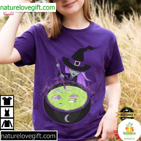 Halloween Fizzy Witch T-Shirt for Women and Men