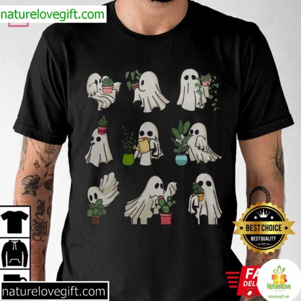 Halloween Gardening T-Shirt Spooky Plants Design