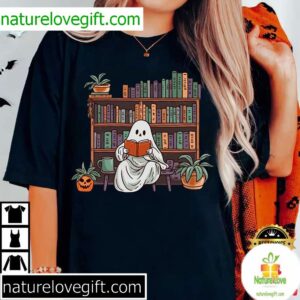 Halloween Ghost Book Reading T-Shirt