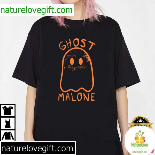 Halloween Ghost Malone Funny Spooky T-Shirt