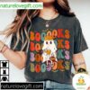 Halloween Ghost T-Shirt Groovy Cute Booooks Design