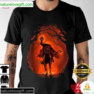 Halloween Headless Horseman Haunted Pumpkin T-Shirt