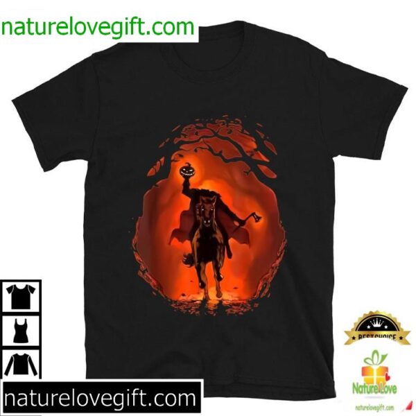 Halloween Headless Horseman Haunted Pumpkin T-Shirt