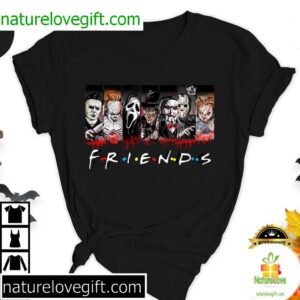 Friends Halloween Horror Movie Killers Spooky Season T Shirt 4
