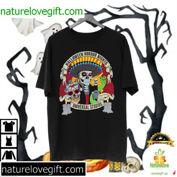 Halloween Horror Nights 2025 T-Shirt Day of the Dead Design