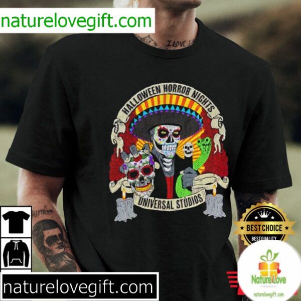 Halloween Horror Nights 2025 T-Shirt Day of the Dead Design