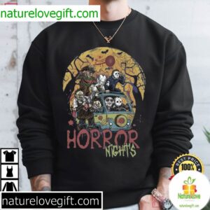 Halloween Horror Nights 2025 Horror Characters Trick Or Treat T Shirt (1)