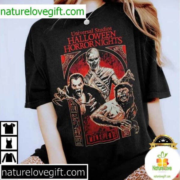 Halloween Horror Nights 2025 Universal Monsters T-Shirt by Mazeshirt