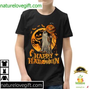 Happy Halloween Pumpkin Ghost T Shirt Mazeshirt 2
